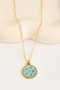 Heliophilia Silver Collar de Metal Dorado CHRM15020 con Recubrimiento de Laca